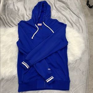 Mitchell & Ness Royal Blue Zip Up Hoodie